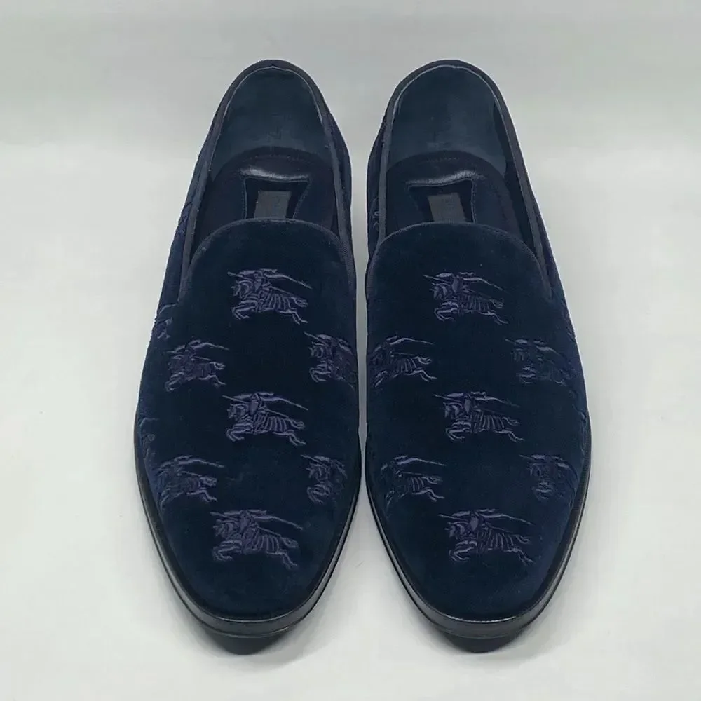 Burberry Wayne Velvet Loafer size 43.5/us size 10.5